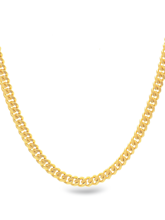 Cadena corte cubana oro PUNTO JOYERIA