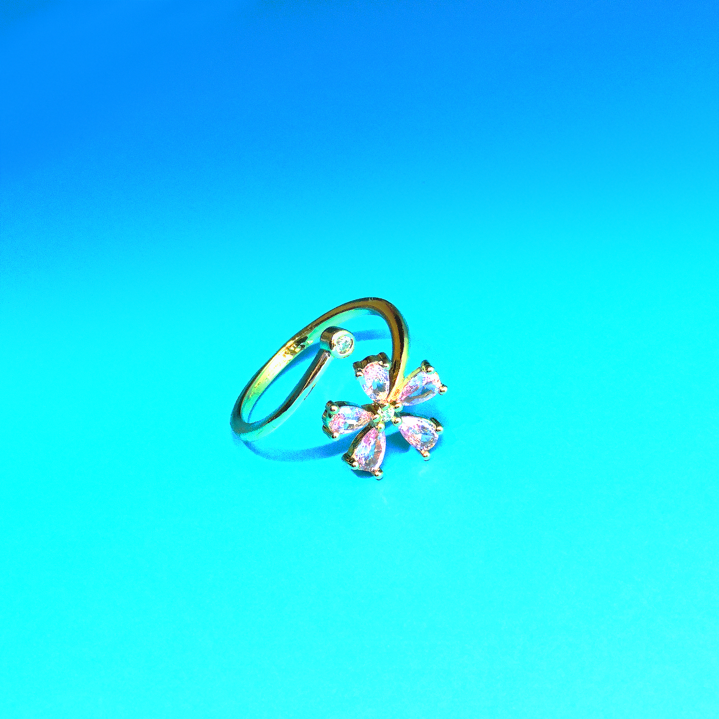 ANILLO FLORAL DOBLE EXPANSIBLE PUNTO JOYERIA