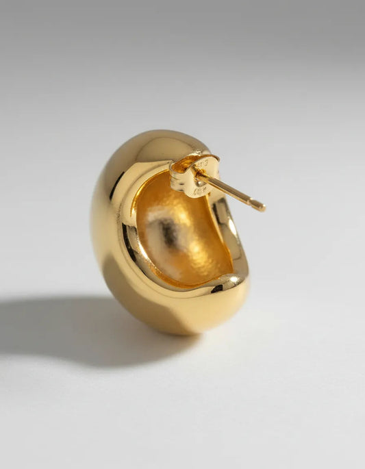 Aretes gota dorado PUNTO JOYERIA