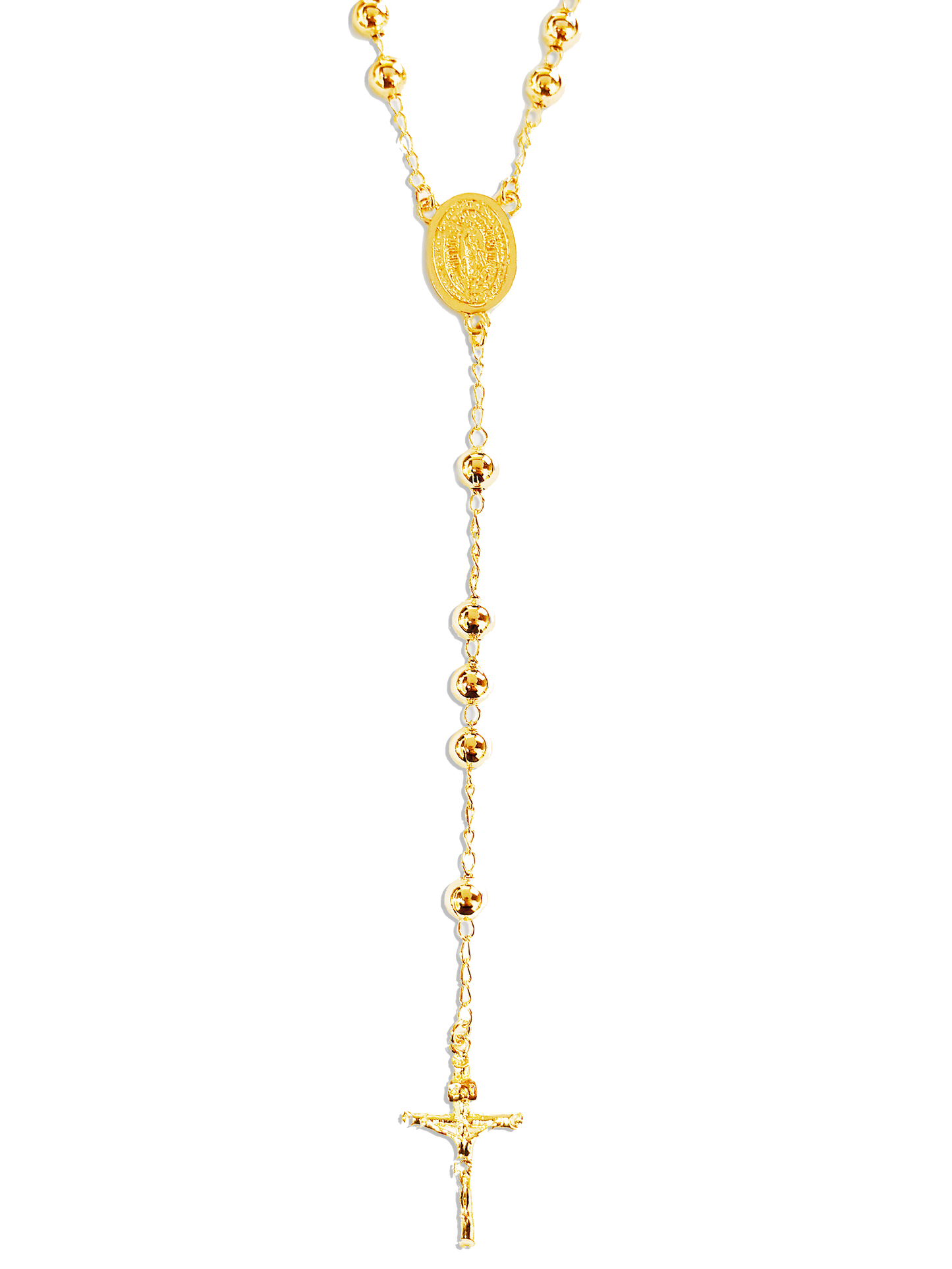 Rosario virgen guadalupe baño de oro PUNTO JOYERIA