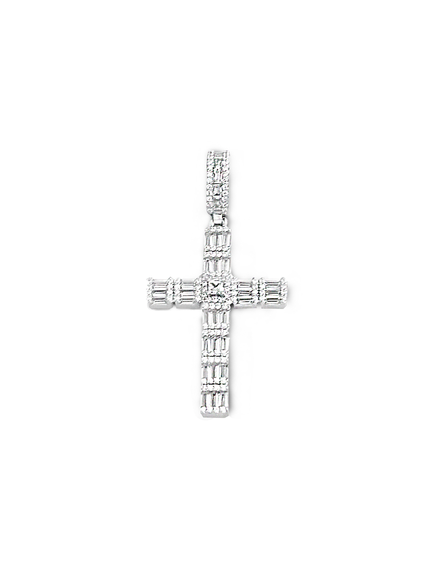 Cruz zirconia plata 925 PUNTO JOYERIA