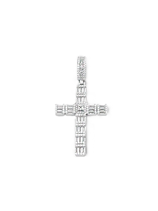 Cruz zirconia plata 925 PUNTO JOYERIA