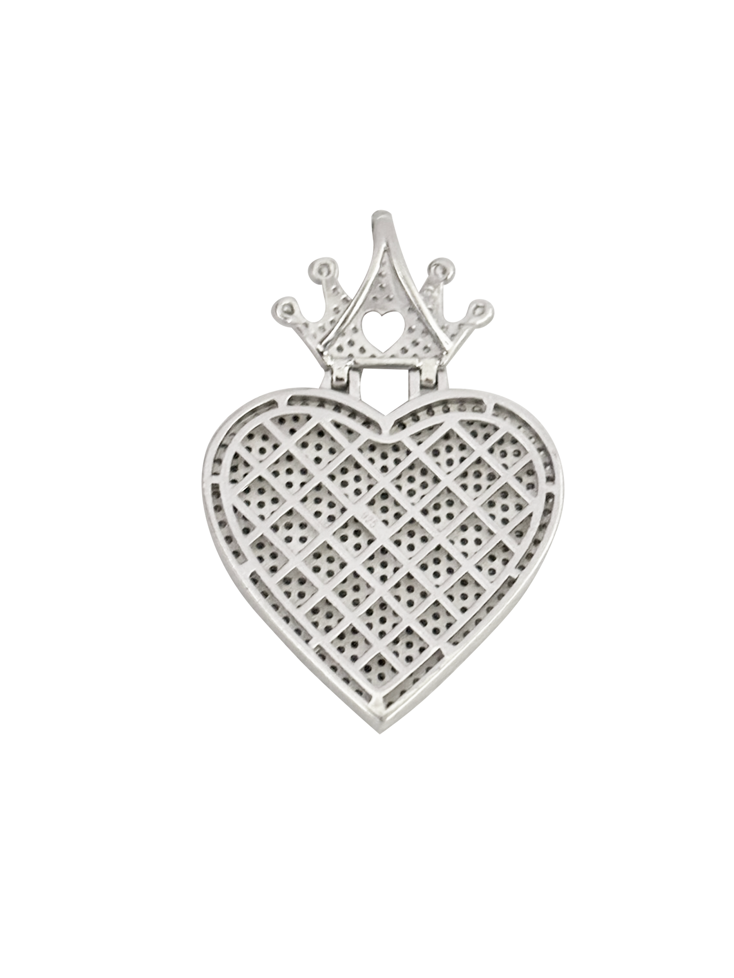 Dije corazón plata 925 con zirconias