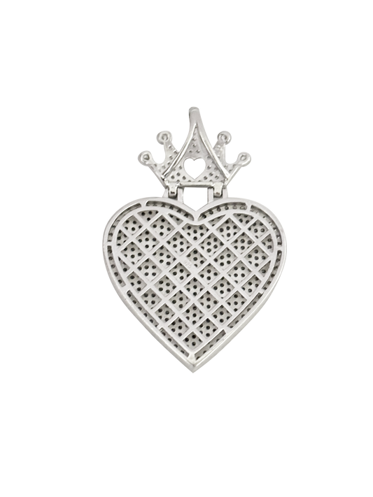 Dije corazón plata 925 con zirconias