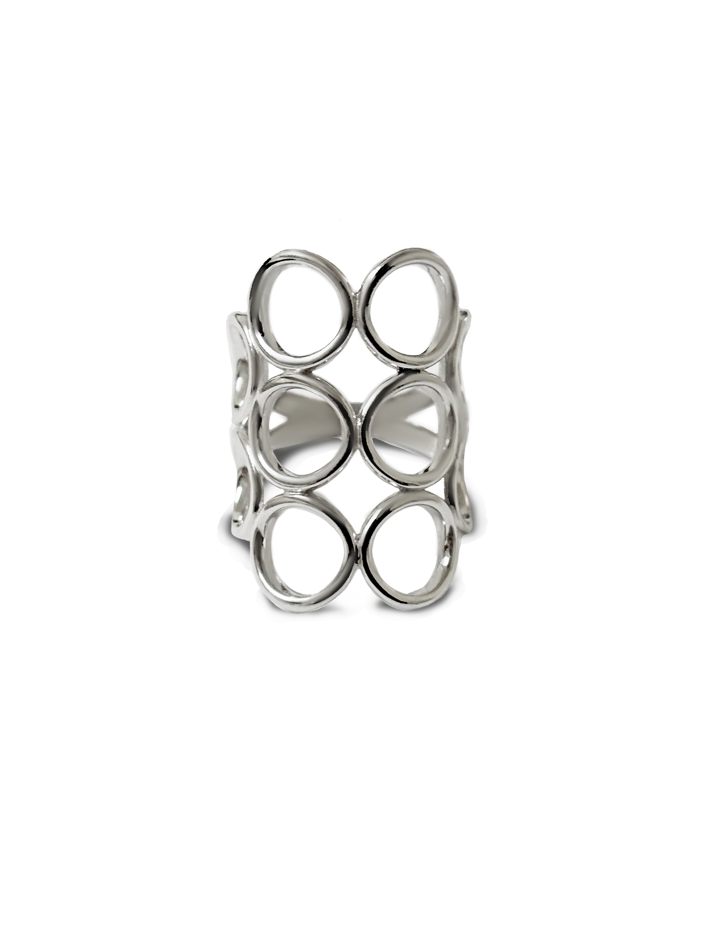 Anillo circulos Plata 925 PUNTO JOYERIA