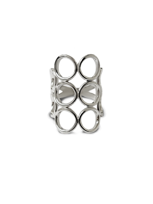 Anillo circulos Plata 925 PUNTO JOYERIA