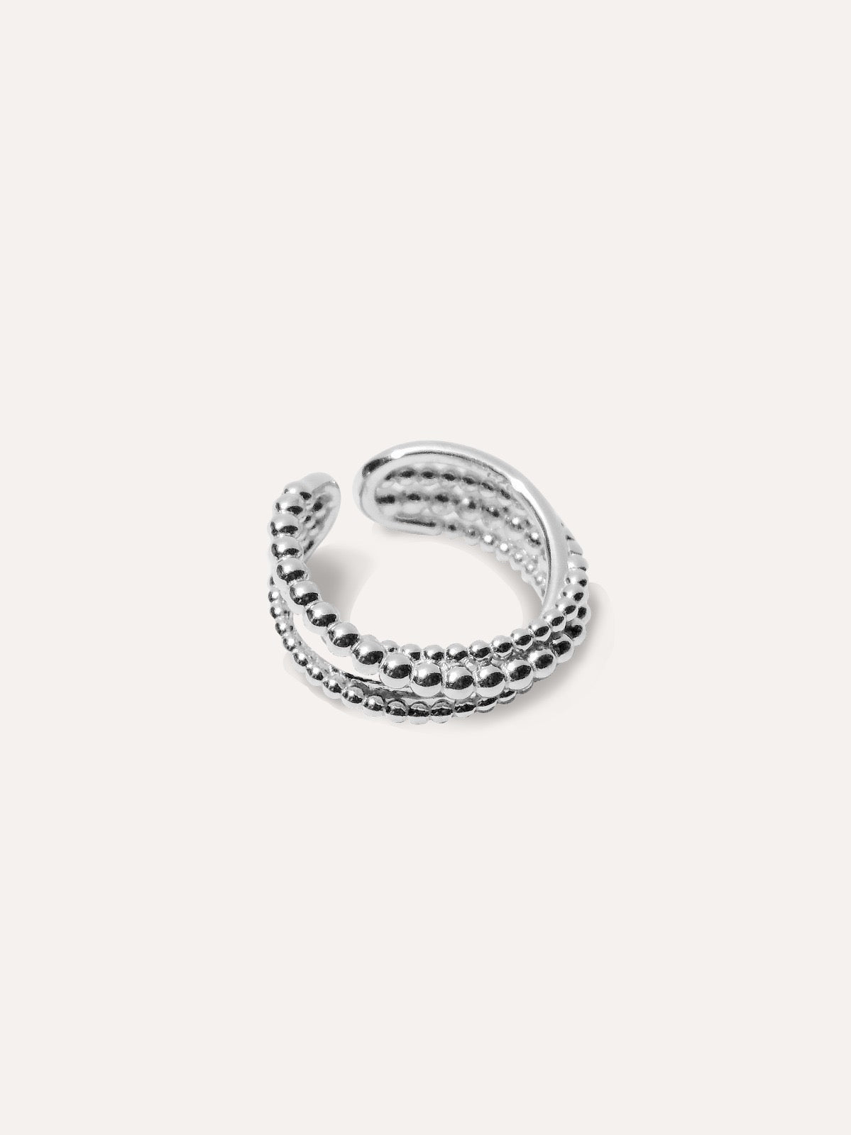 Anillo dot twist plata PUNTO JOYERIA