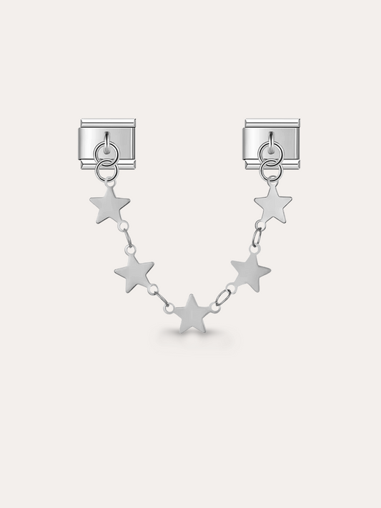 Charm colgante estrellas doble