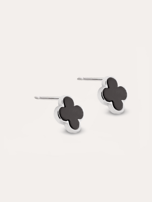 Aretes trebol plata