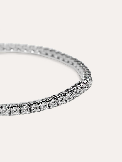 pulsera tennis zirconias plata