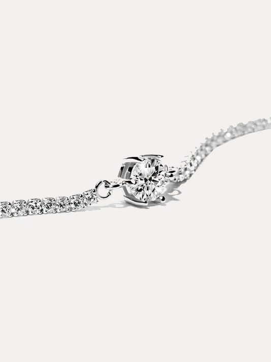 pulsera tennis zirconias plata PUNTO JOYERIA