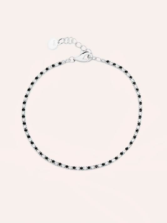 Pulsera zirconias plata