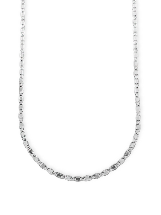 Cadena tejido serpentina biselada Plata .925 PUNTO JOYERIA