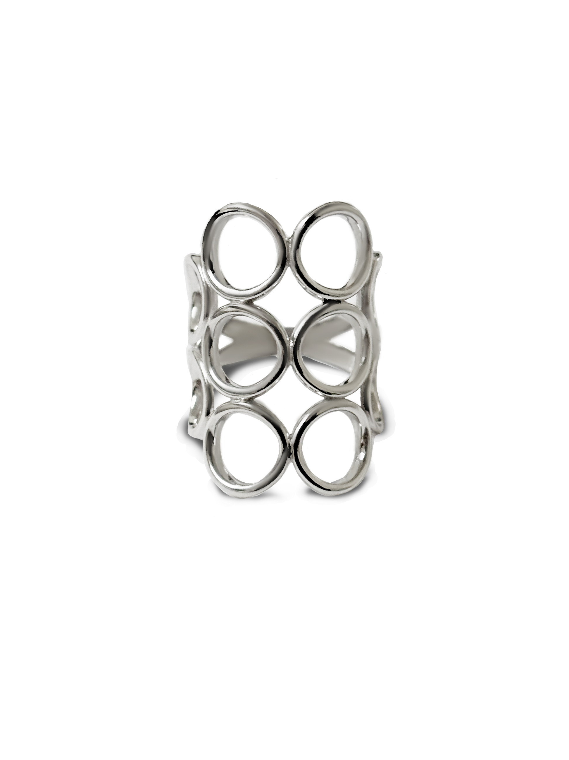Anillo circulos Plata 925 PUNTO JOYERIA