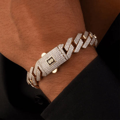 PULSERA MONACO CHAIN™ EDGE SWAROVSKI ORO 10K