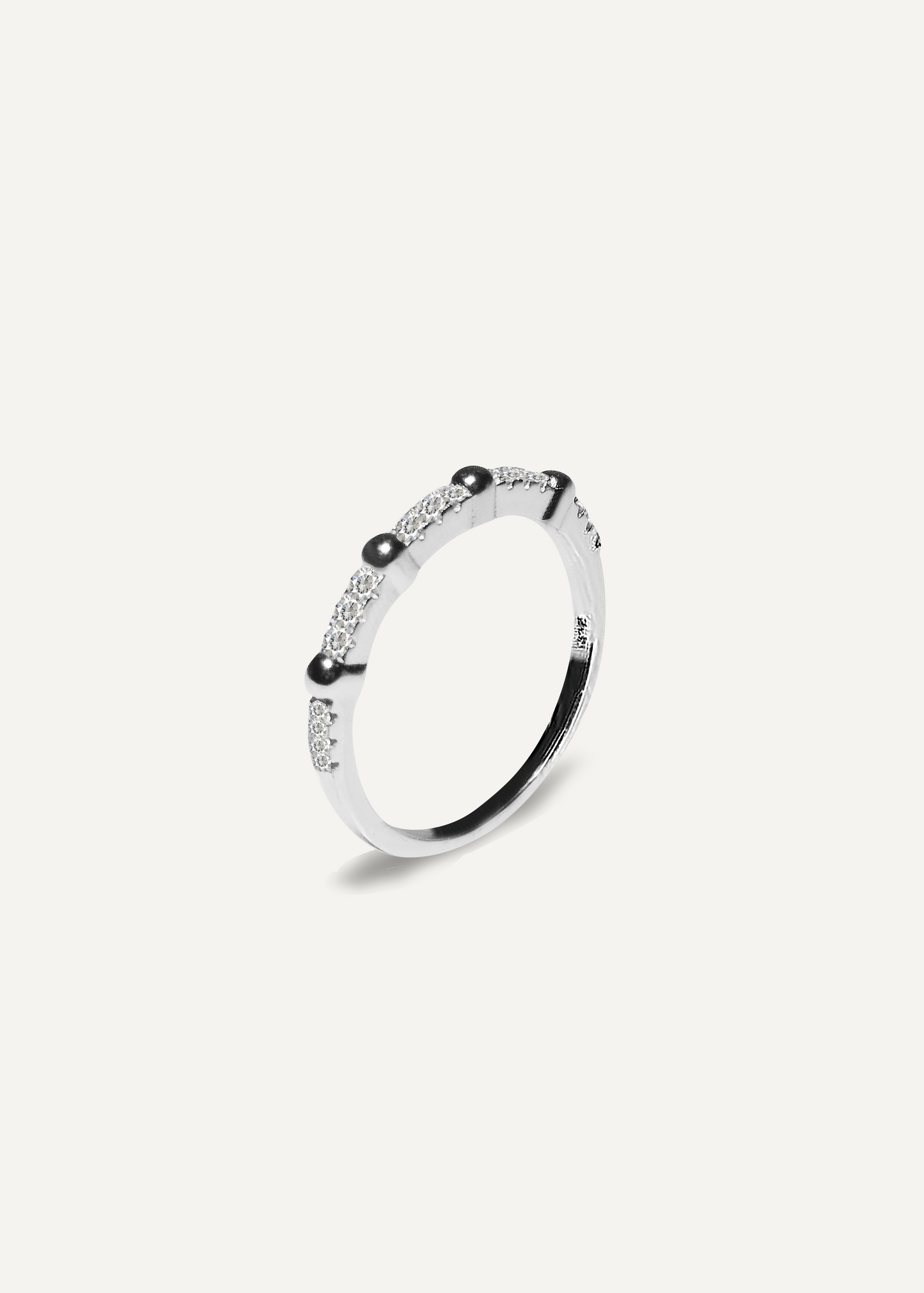 ANILLO ZIRCONIAS PLATA PUNTO JOYERIA